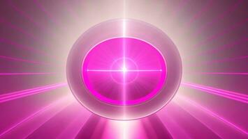 roze elegant gloeiend cirkel. sprankelend deeltje. ruimte tunnel. kleurrijk Ovaal. glinsteren gebied ai gegenereerd foto