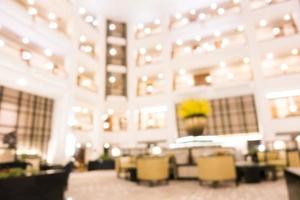 abstracte onscherpte en onscherpe prachtige luxe hotellobby en lounge foto