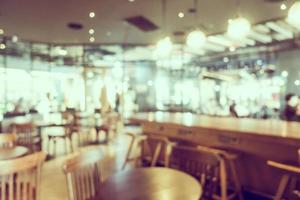 abstracte onscherpte en onscherpe coffeeshop café interieur foto