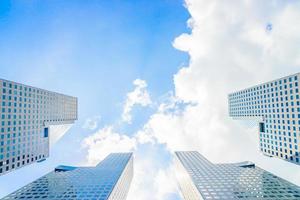 wolkenkrabber gebouw in singapore foto