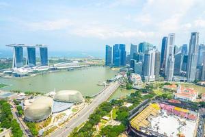 skyline van singapore stadsgezicht foto