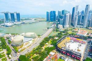 skyline van singapore stadsgezicht foto