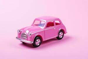 oud roze speelgoed- auto foto