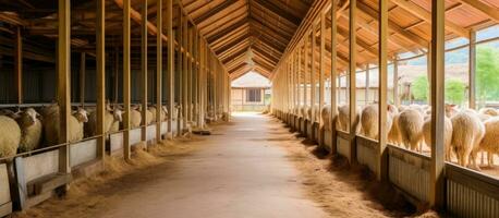 detail van een nieuw schapen boerderij toevlucht voor reizigers in pechaburi Thailand foto