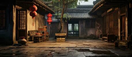 oude Chinese woning foto