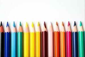 kleur potlood levendig, generatief ai foto