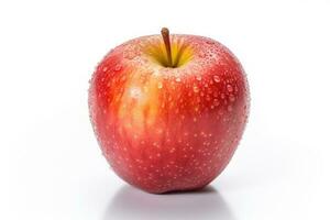 appel, vers appel geïsoleerd Aan wit achtergrond. generatief ai foto