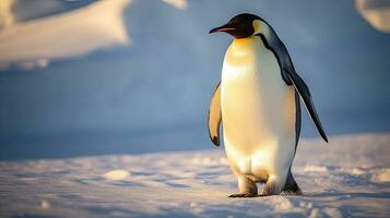 keizer pinguïn kuikens. keizer pinguïns van zuiden Georgië. generatief ai foto