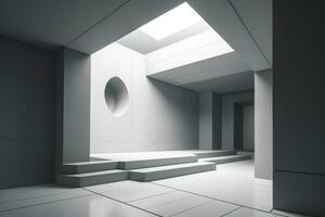 buitenaards minimalistische architectuur ontwerp foto generatief ai