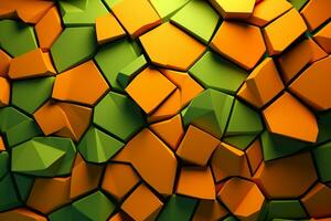 voronoi blokken patroon structuur achtergrond generatief ai foto