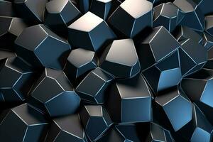 voronoi blokken patroon structuur achtergrond generatief ai foto