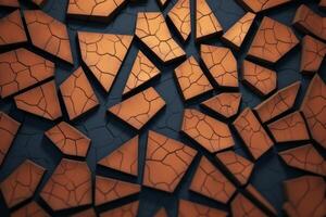 voronoi blokken patroon structuur achtergrond generatief ai foto