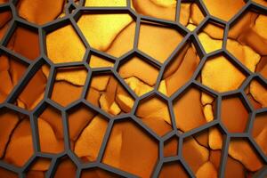 voronoi blokken patroon structuur achtergrond generatief ai foto