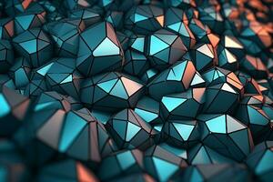 voronoi blokken patroon structuur achtergrond generatief ai foto