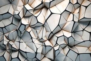 voronoi blokken patroon structuur achtergrond generatief ai foto