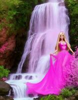 Barbie nemen shawer foto