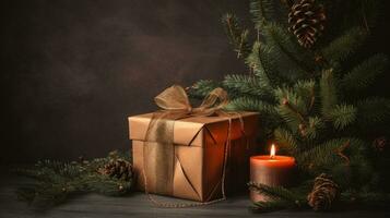 Kerstmis een feestelijk verhaal van liefde en geven, ai gegenereerd foto