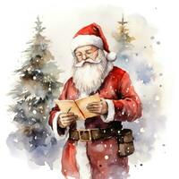 aquarel kerst clipart foto