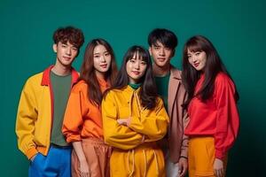 Koreaans mode modellen ai gegenereerd foto