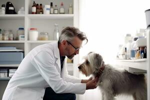 dierenartsen traktatie ziek honden ai gegenereerd foto