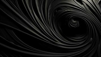 abstract fractal achtergrond in zwart toon kleur . generatief ai foto