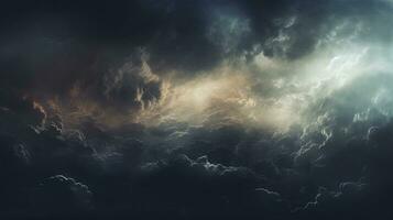 abstract achtergrond van storm wolken . generatief ai foto