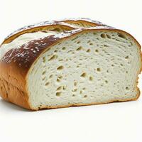 brood geïsoleerd Aan een wit achtergrond. knipsel pad inbegrepen. generatief ai foto