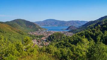 uitzicht op de baai van marmaris foto