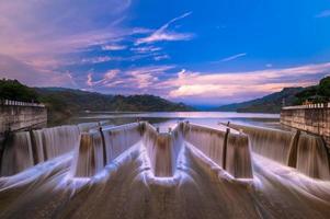 landschap van check dam in miaoli, taiwan foto