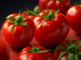 een vers rood tomaten, generatief ai illustratie. foto