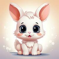 schattig konijn cartoon foto