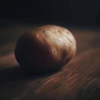 aardappel Aan de tafel. ai generatief foto