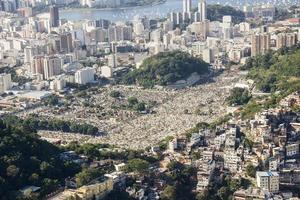 van het kinderheuvelpad in Copacabana foto