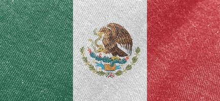 Mexico vlag kleding stof katoen materiaal breed vlag behang foto