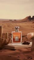 een mannen parfum dat belichaamt de aroma van de legendarisch ai gegenereerd beeld foto