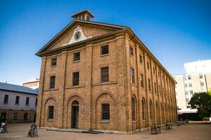 sydney, Australië de hyde park kazerne museum is een steen gebouw ontworpen door veroordelen architect francis groene Weg tussen 1818 en 1819, gebouwd Bij de hoofd van macquarie straat. foto