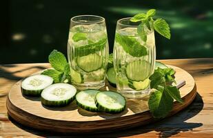 komkommer drinken voor gewicht verlies foto