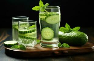 komkommer drinken voor gewicht verlies foto