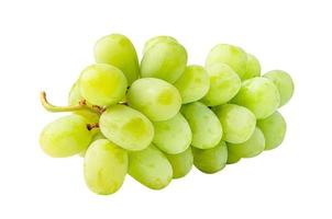 verse groene druif geïsoleerd op een witte achtergrond.