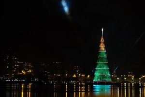 inhuldiging van de kerstboom van de lagune rodrigo de freitas foto