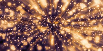 snel bewegende lichtsporen zoom explosie van licht 3d illustratie foto