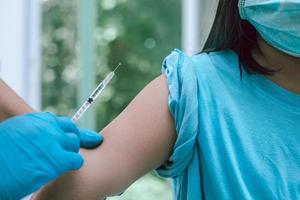 vaccinatie tegen het nieuwe coronavirus vaccin-covid19 foto