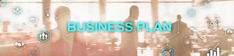 nieuw businessplan. analyse en strategie concept. horizontale panoramische banner. foto