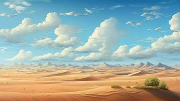 zand Egyptische Sahara enorm ai gegenereerd foto