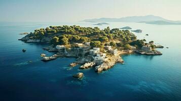 infographics Grieks archipel verzameling ai gegenereerd foto
