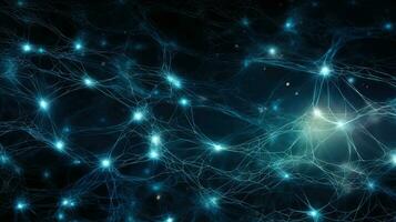 verbinding neuron netwerk Matrix ai gegenereerd foto