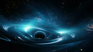 abstract hemel- zwaartekracht lens ai gegenereerd foto