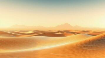 zand woestijn luchtspiegeling optisch ai gegenereerd foto