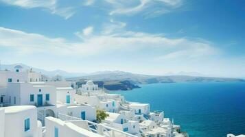 Griekenland cycladisch schoonheid een ai gegenereerd foto
