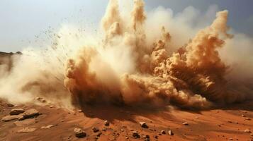 park Mars geiser Kenmerken ai gegenereerd foto